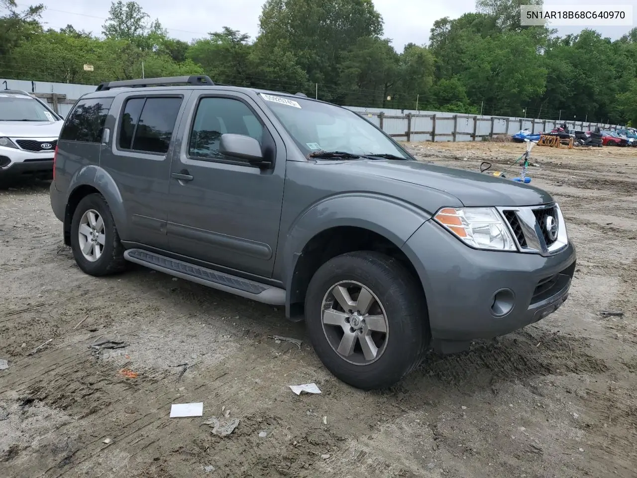 2008 Nissan Pathfinder S VIN: 5N1AR18B68C640970 Lot: 55920745