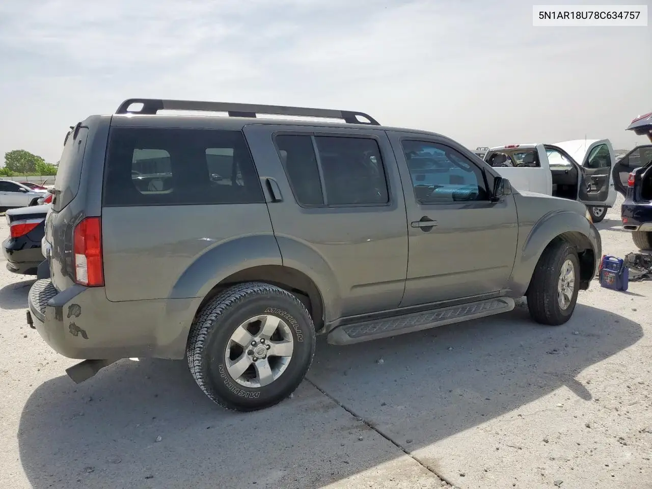2008 Nissan Pathfinder S VIN: 5N1AR18U78C634757 Lot: 56866195