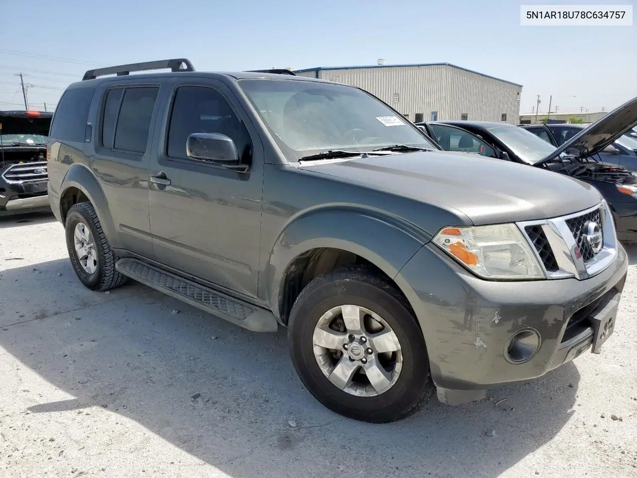2008 Nissan Pathfinder S VIN: 5N1AR18U78C634757 Lot: 56866195