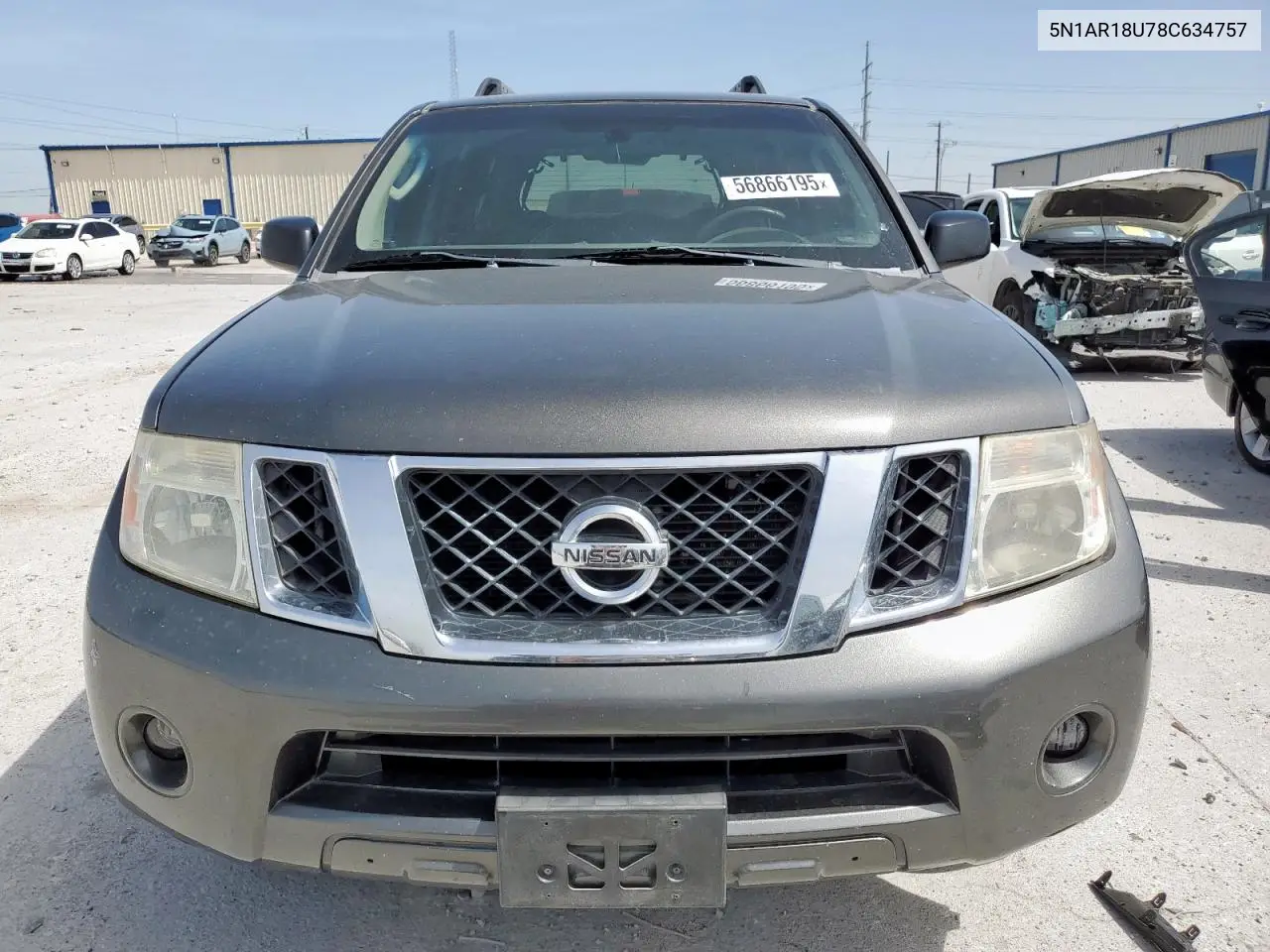 2008 Nissan Pathfinder S VIN: 5N1AR18U78C634757 Lot: 56866195