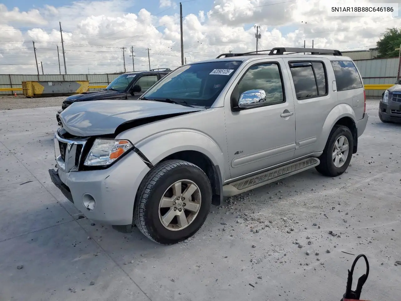2008 Nissan Pathfinder S VIN: 5N1AR18B88C646186 Lot: 62095125