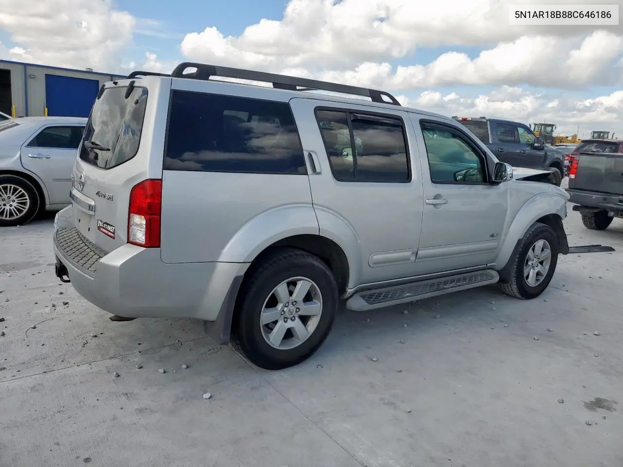 2008 Nissan Pathfinder S VIN: 5N1AR18B88C646186 Lot: 62095125