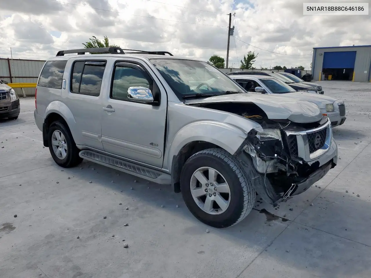 2008 Nissan Pathfinder S VIN: 5N1AR18B88C646186 Lot: 62095125