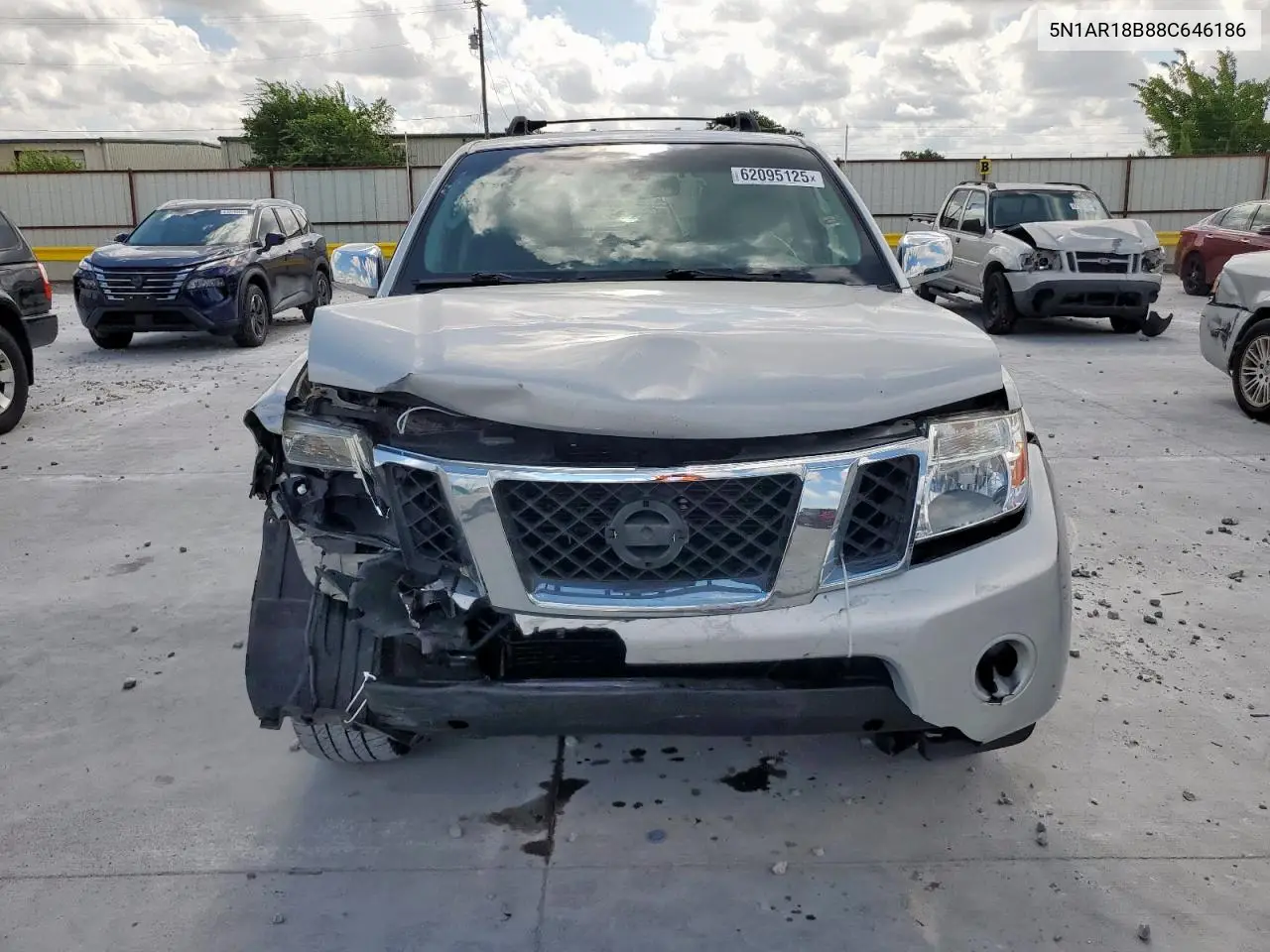 2008 Nissan Pathfinder S VIN: 5N1AR18B88C646186 Lot: 62095125