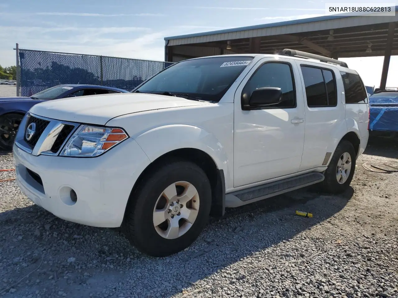2008 Nissan Pathfinder S VIN: 5N1AR18U88C622813 Lot: 62458865