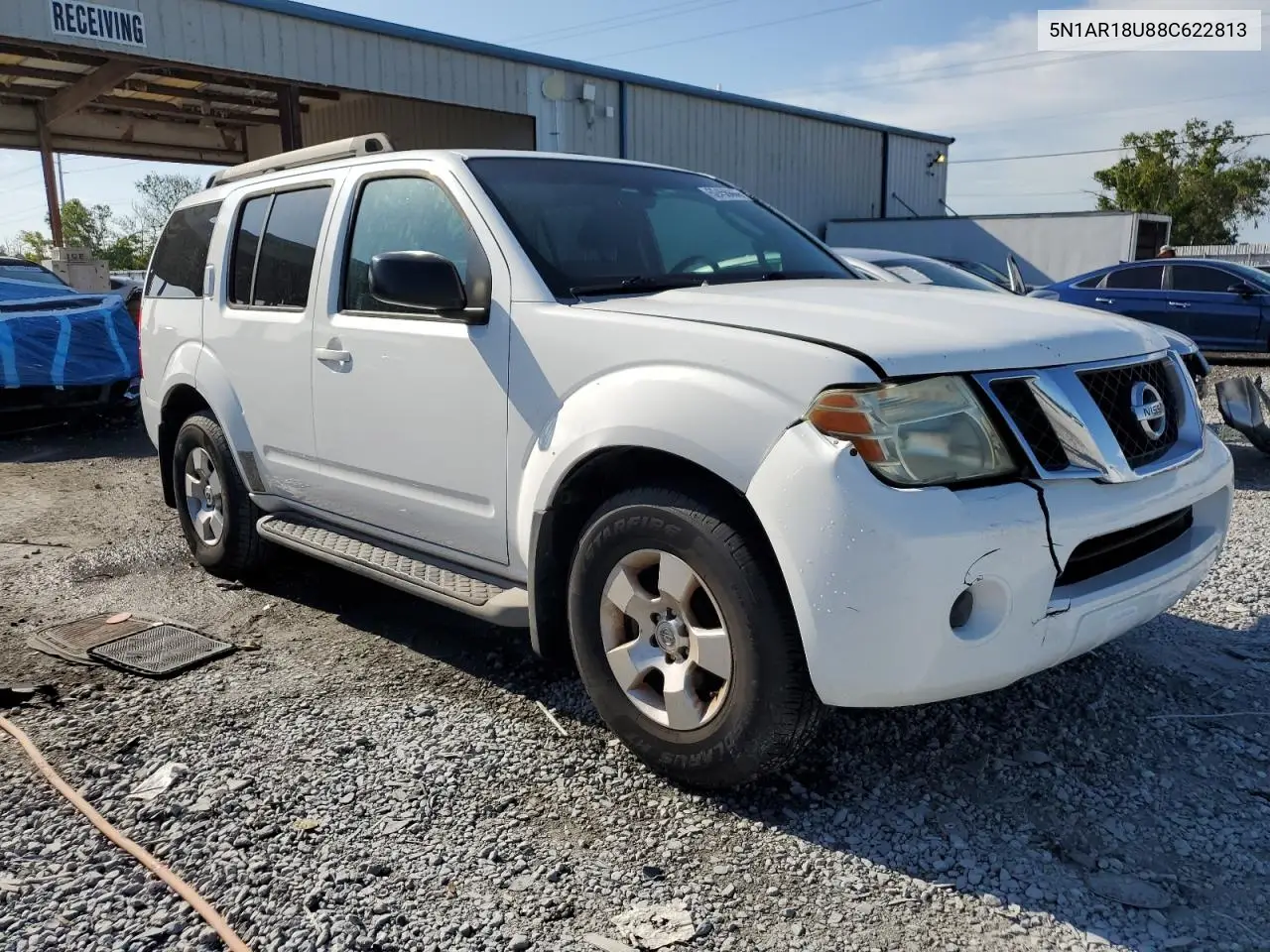 2008 Nissan Pathfinder S VIN: 5N1AR18U88C622813 Lot: 62458865