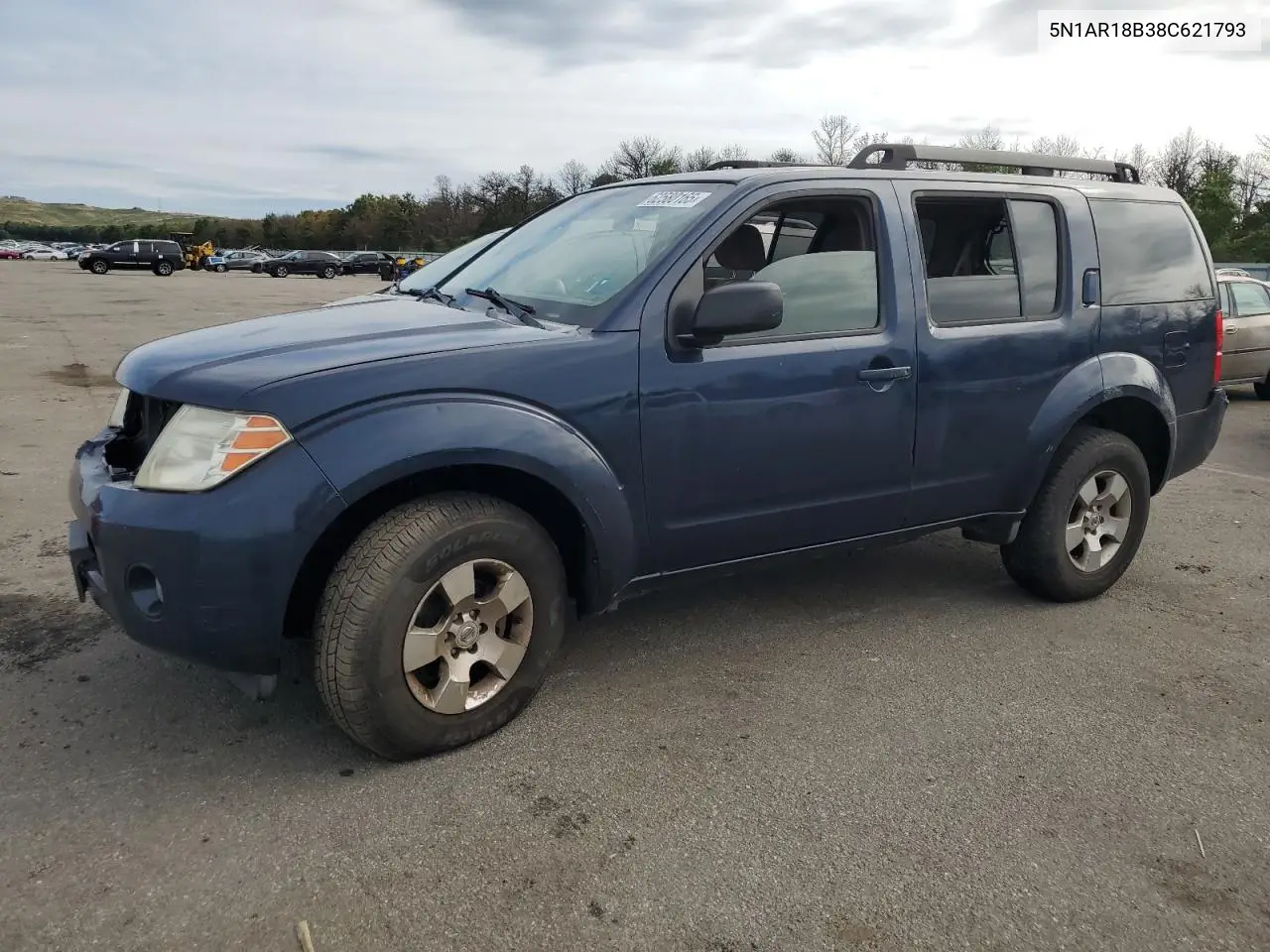 2008 Nissan Pathfinder S VIN: 5N1AR18B38C621793 Lot: 62580165