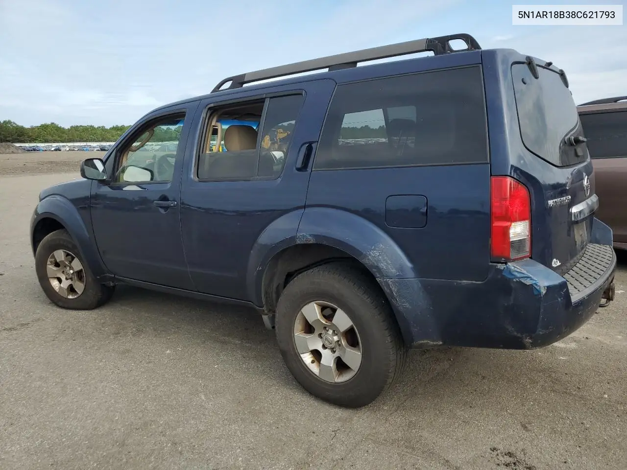 2008 Nissan Pathfinder S VIN: 5N1AR18B38C621793 Lot: 62580165