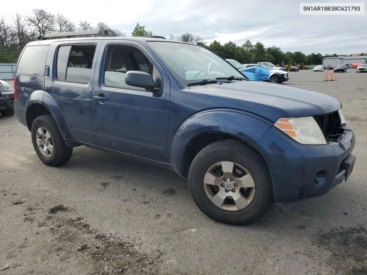 2008 Nissan Pathfinder S VIN: 5N1AR18B38C621793 Lot: 62580165