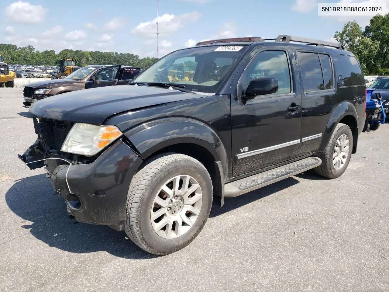 2008 Nissan Pathfinder Le VIN: 5N1BR18B88C612074 Lot: 62854385