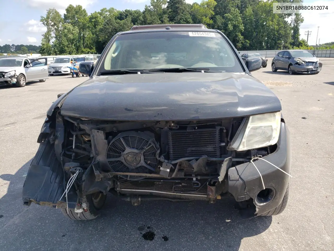 2008 Nissan Pathfinder Le VIN: 5N1BR18B88C612074 Lot: 62854385