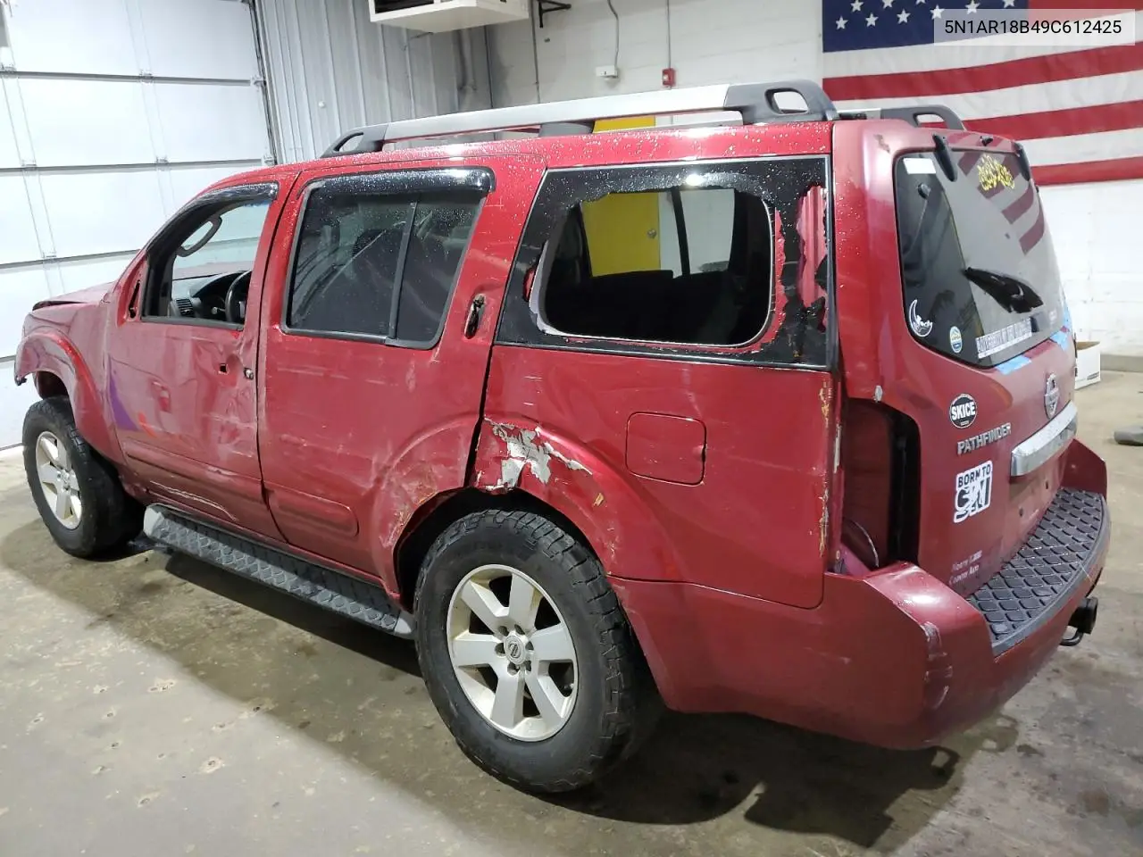 2009 Nissan Pathfinder S VIN: 5N1AR18B49C612425 Lot: 61185745