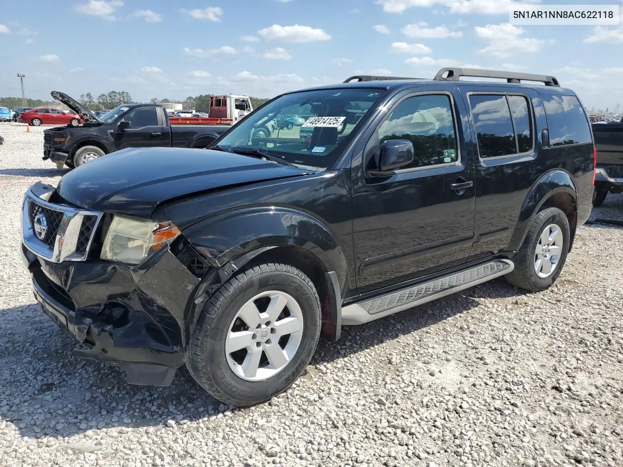 2010 Nissan Pathfinder S VIN: 5N1AR1NN8AC622118 Lot: 48914125