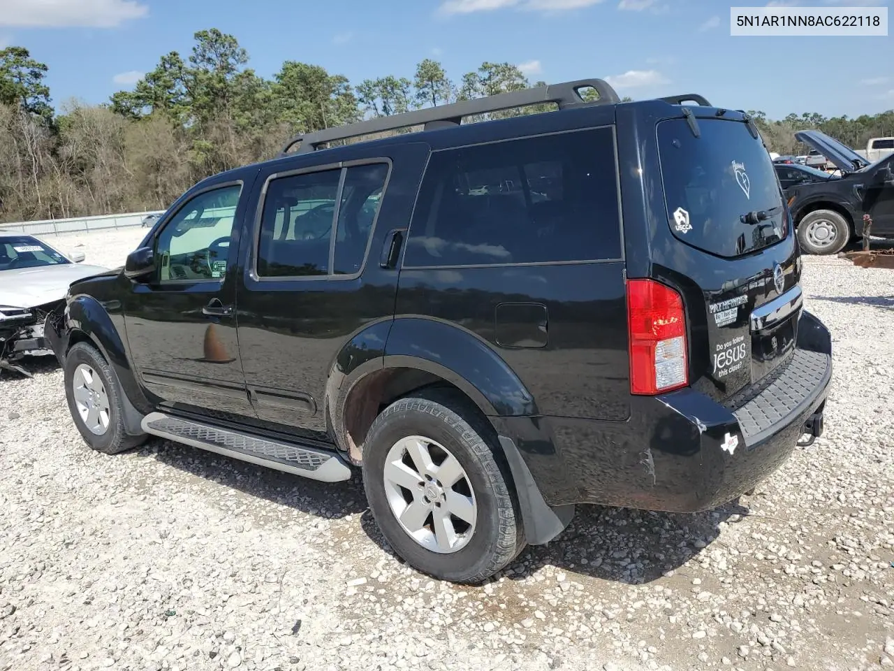 2010 Nissan Pathfinder S VIN: 5N1AR1NN8AC622118 Lot: 48914125