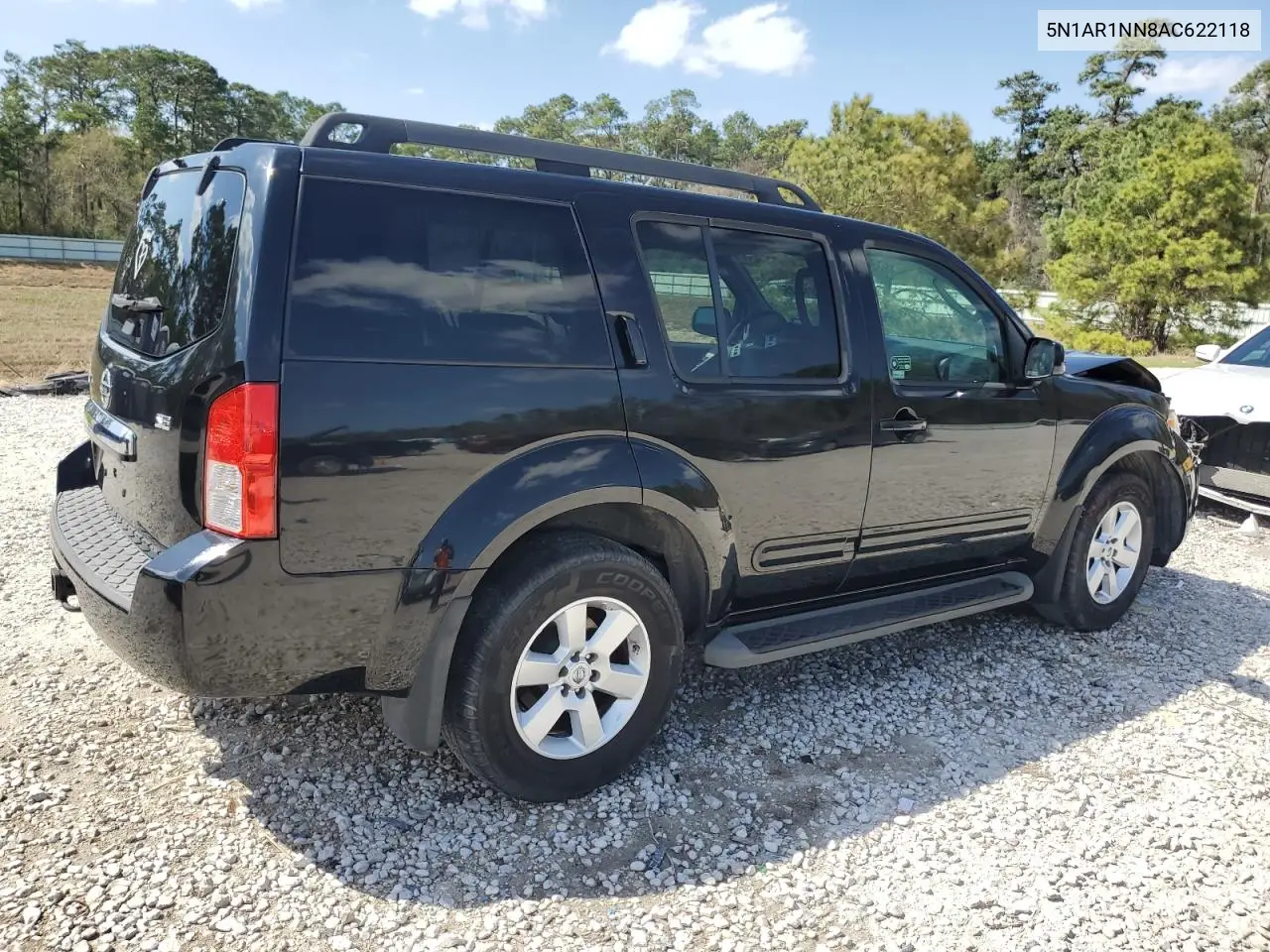 2010 Nissan Pathfinder S VIN: 5N1AR1NN8AC622118 Lot: 48914125