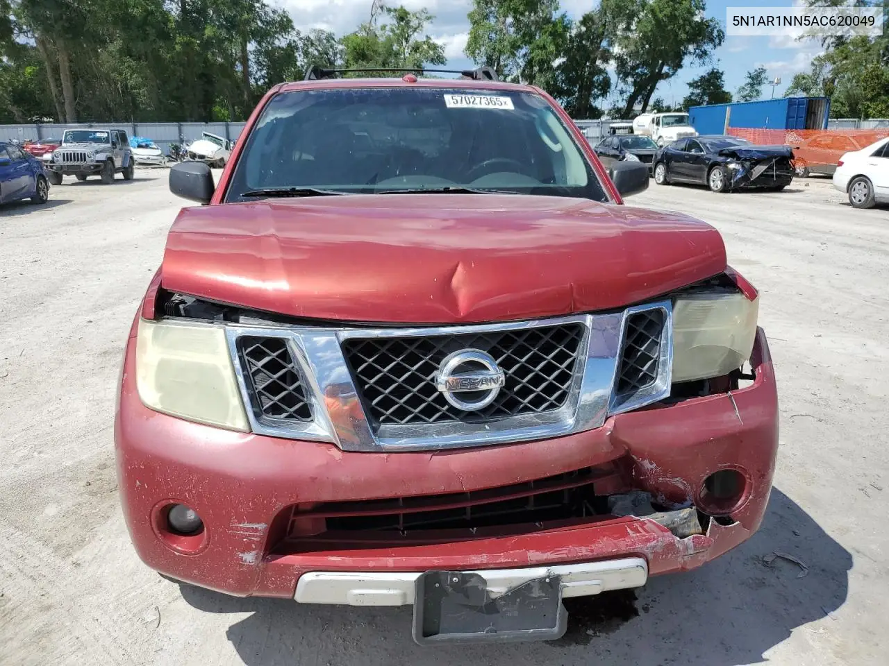 2010 Nissan Pathfinder S VIN: 5N1AR1NN5AC620049 Lot: 57027365