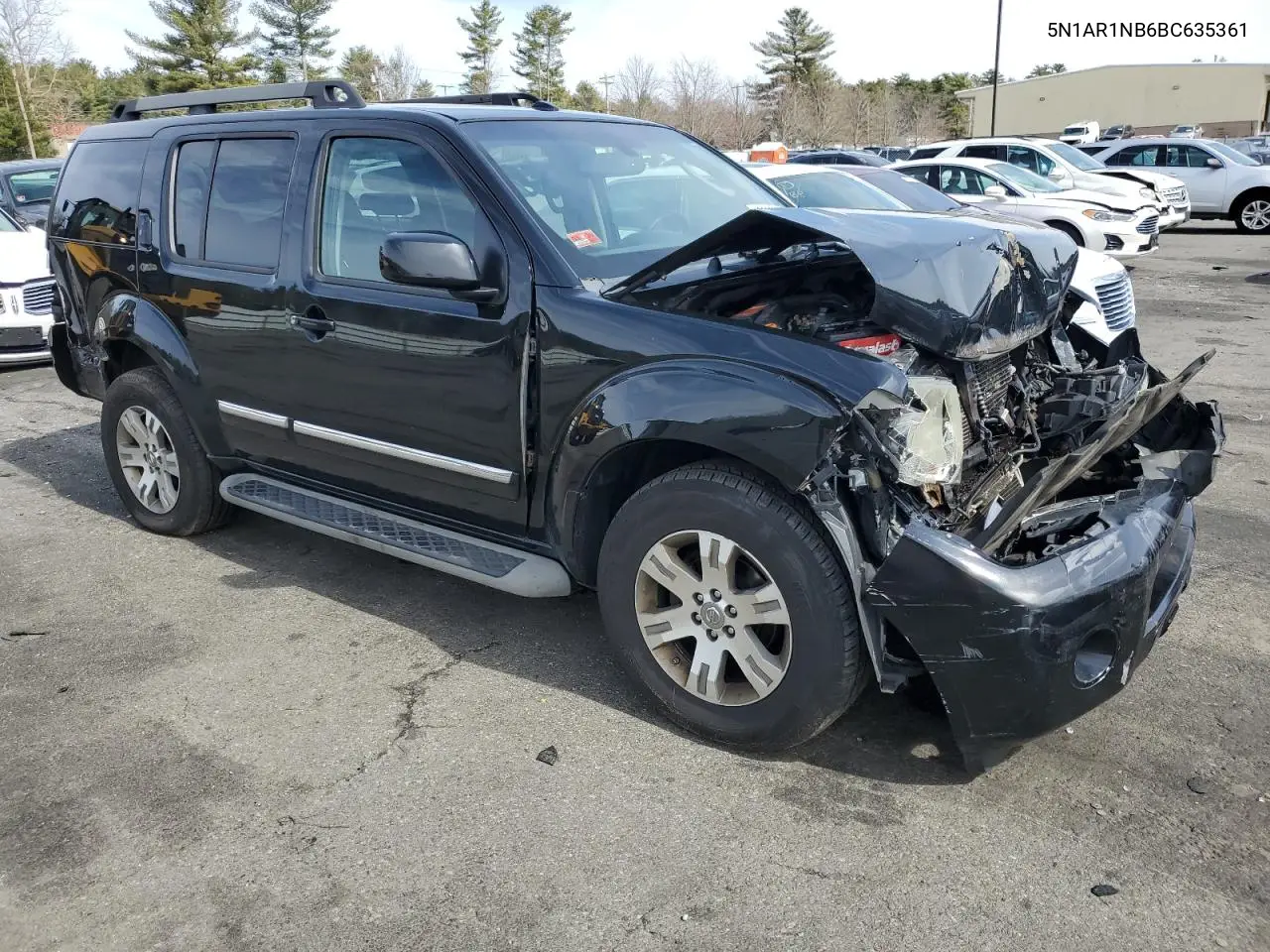 2011 Nissan Pathfinder S VIN: 5N1AR1NB6BC635361 Lot: 49506675