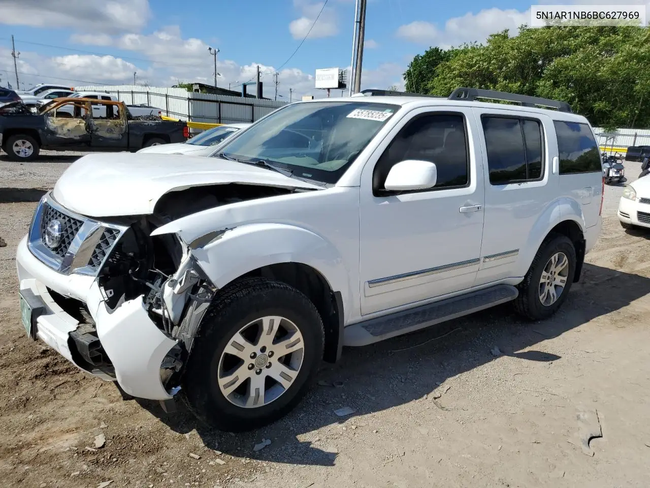 2011 Nissan Pathfinder S VIN: 5N1AR1NB6BC627969 Lot: 55785235