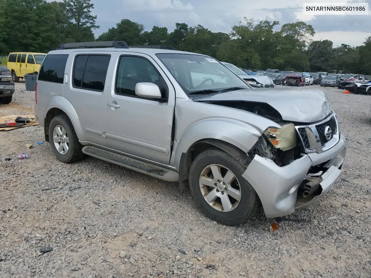 2011 Nissan Pathfinder S VIN: 5N1AR1NN5BC601986 Lot: 62945145