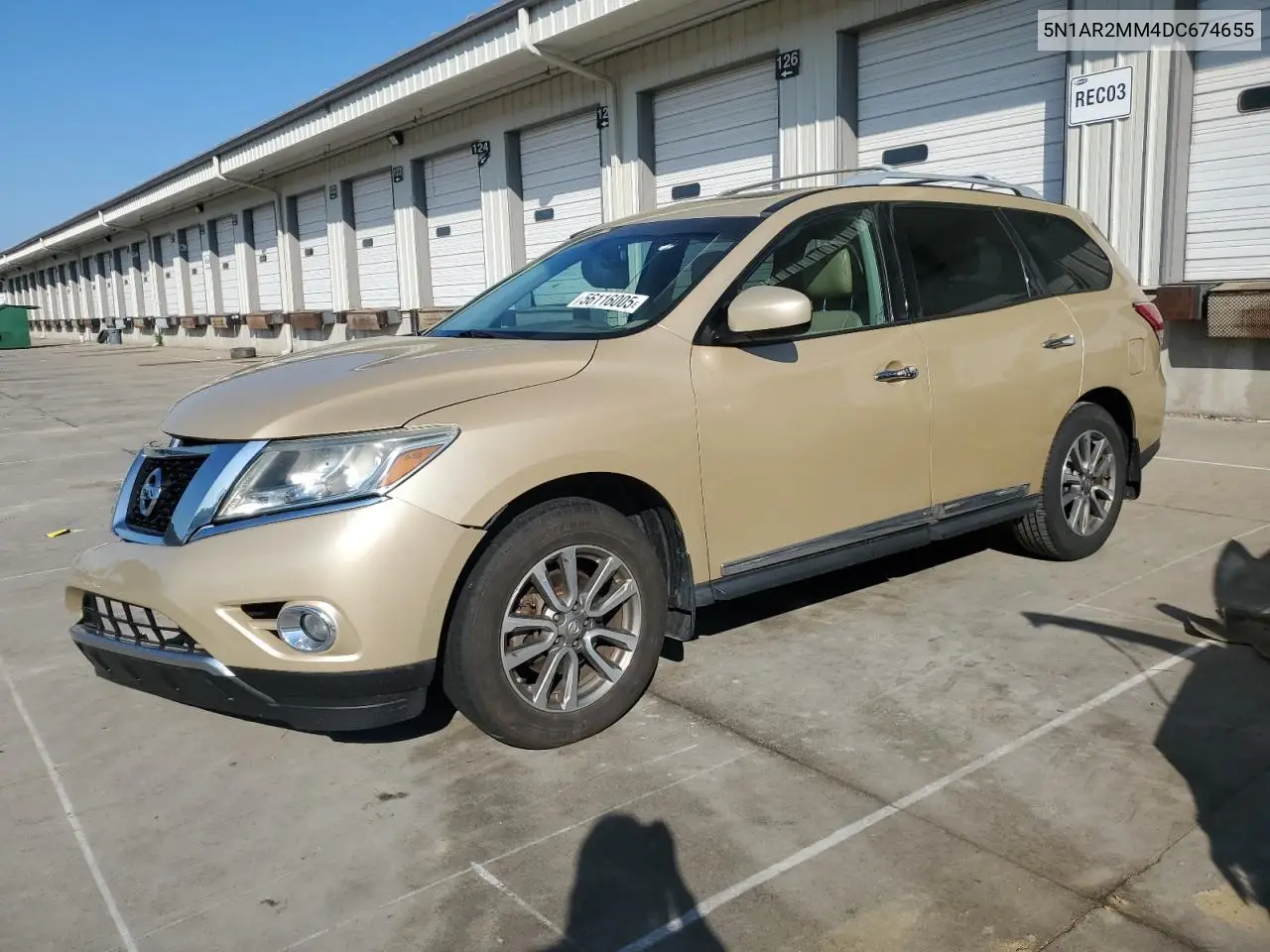 2013 Nissan Pathfinder S VIN: 5N1AR2MM4DC674655 Lot: 56116005