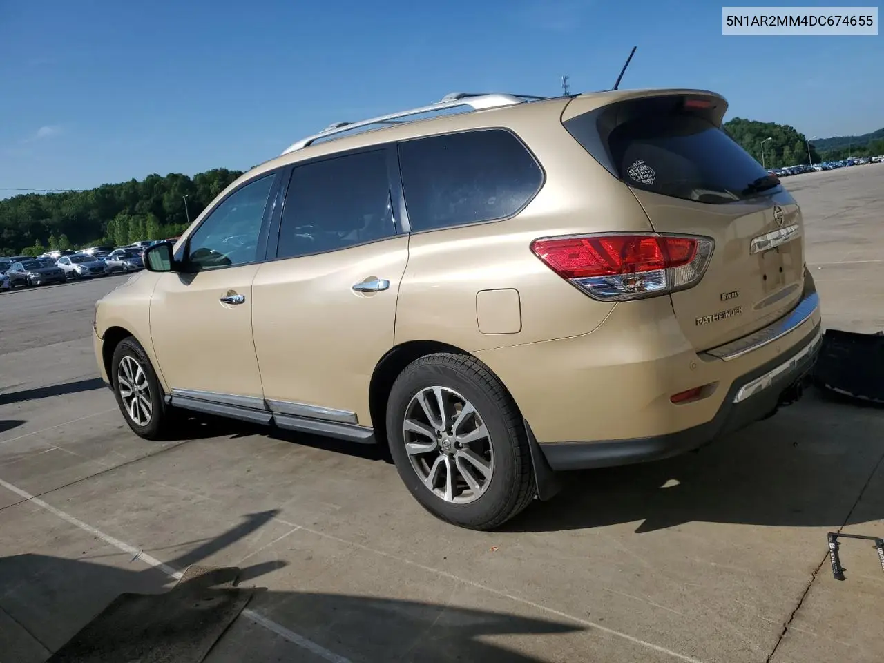 2013 Nissan Pathfinder S VIN: 5N1AR2MM4DC674655 Lot: 56116005