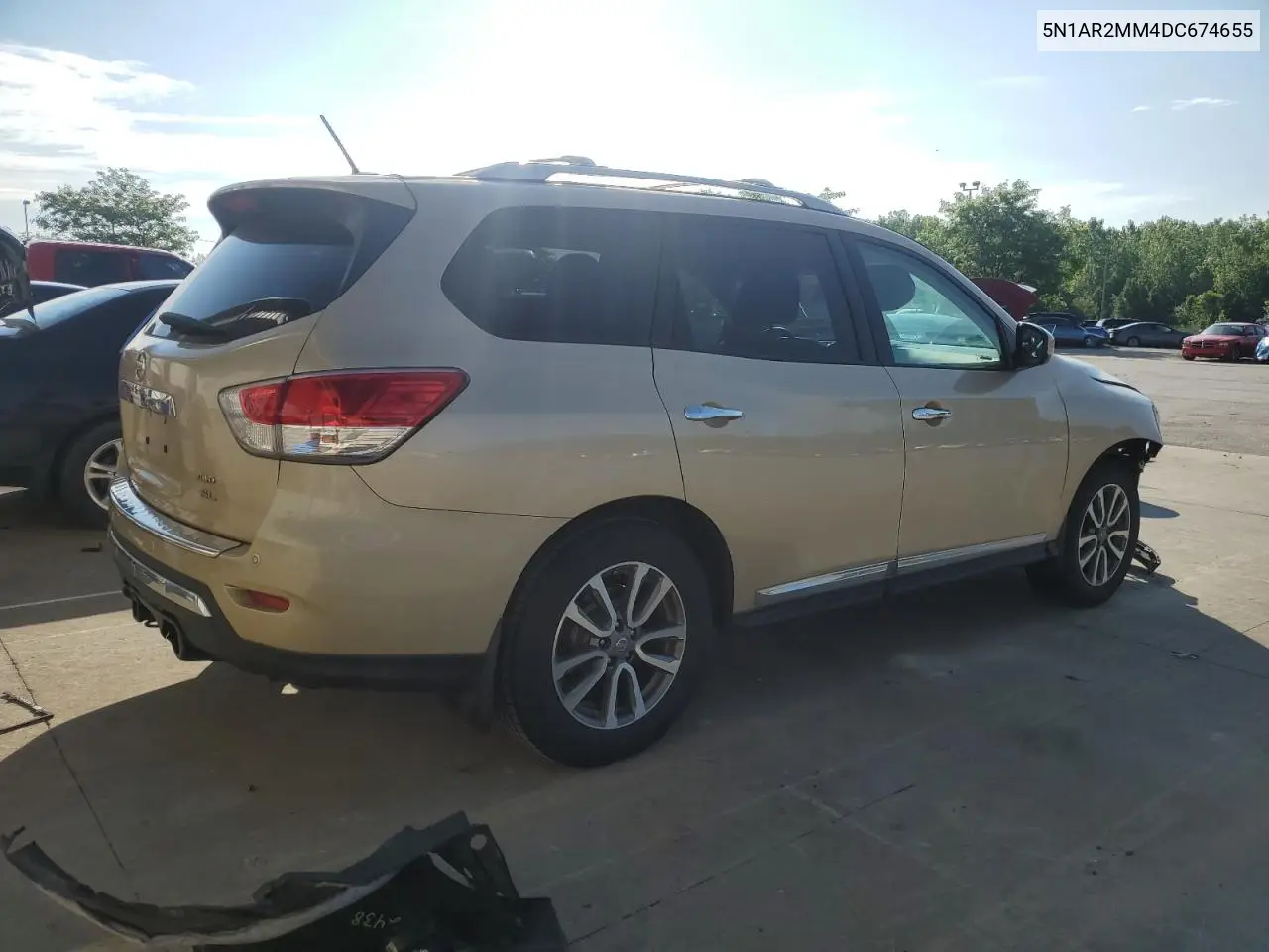 2013 Nissan Pathfinder S VIN: 5N1AR2MM4DC674655 Lot: 56116005