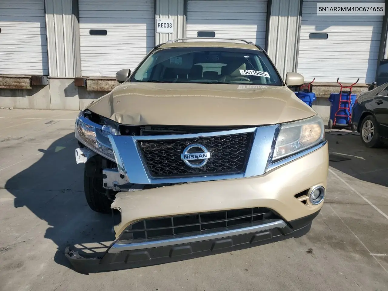 2013 Nissan Pathfinder S VIN: 5N1AR2MM4DC674655 Lot: 56116005