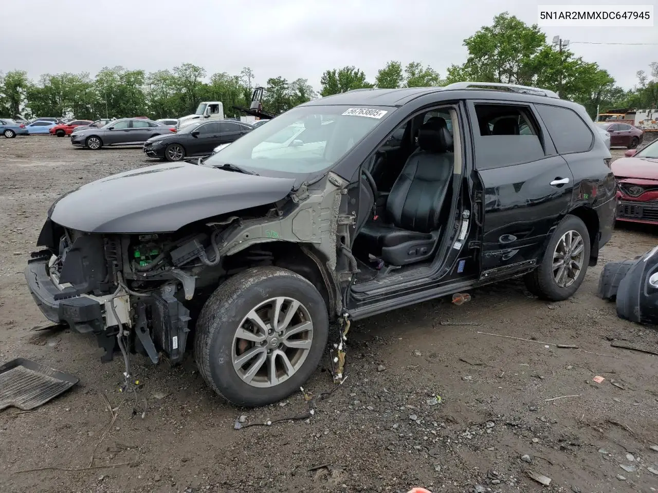 2013 Nissan Pathfinder S VIN: 5N1AR2MMXDC647945 Lot: 56763805