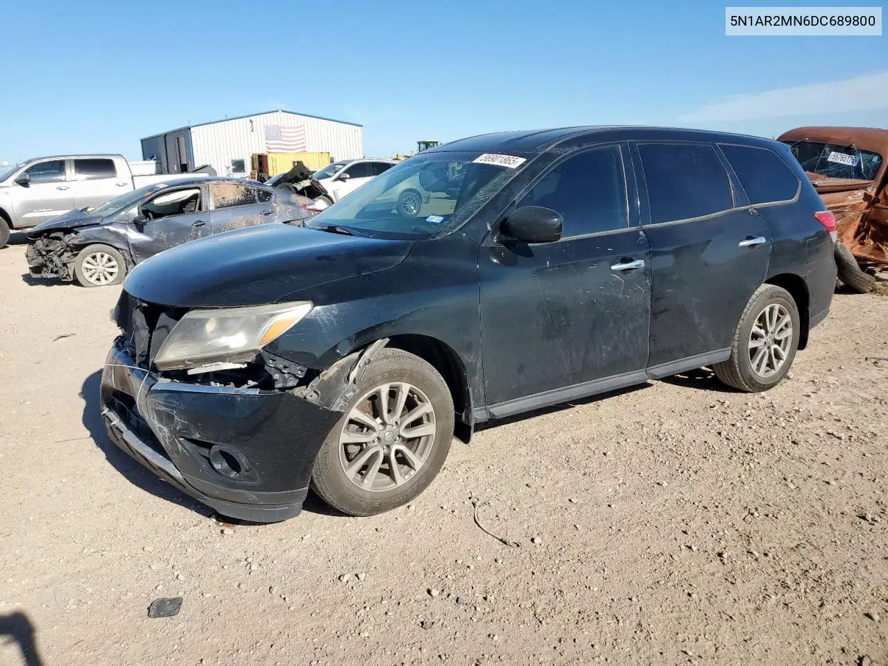 2013 Nissan Pathfinder S VIN: 5N1AR2MN6DC689800 Lot: 56901865