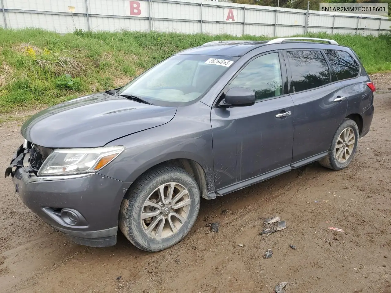 2014 Nissan Pathfinder S VIN: 5N1AR2MM7EC618601 Lot: 56364865