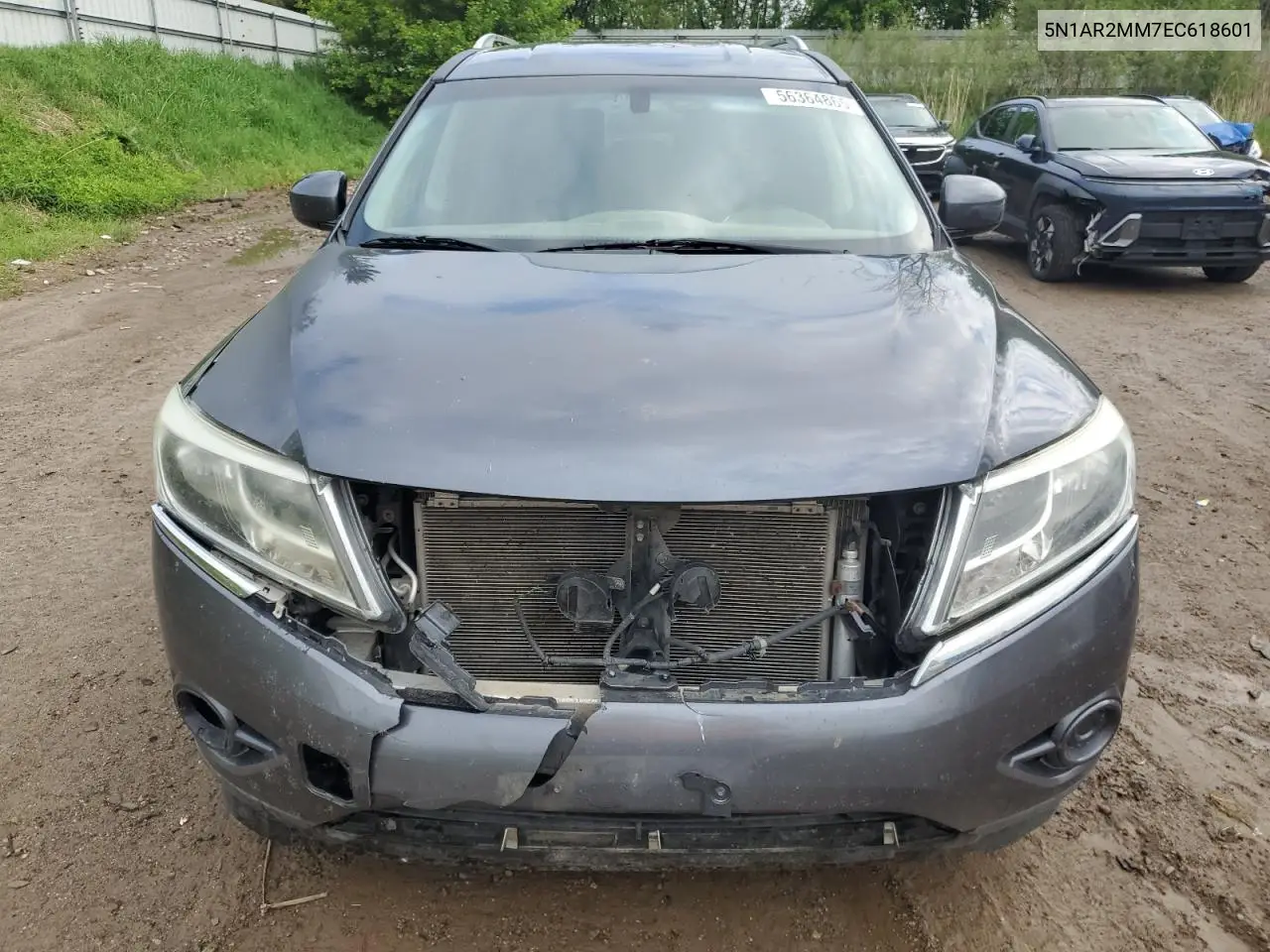 2014 Nissan Pathfinder S VIN: 5N1AR2MM7EC618601 Lot: 56364865
