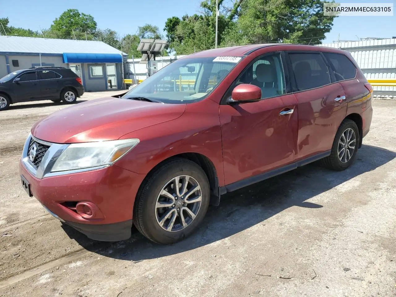 2014 Nissan Pathfinder S VIN: 5N1AR2MM4EC633105 Lot: 56844185