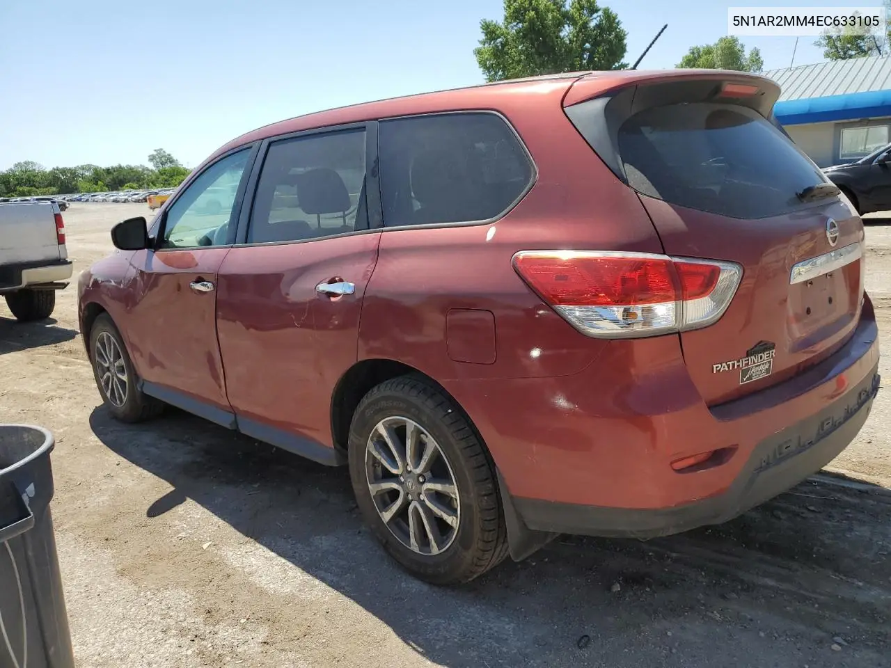 2014 Nissan Pathfinder S VIN: 5N1AR2MM4EC633105 Lot: 56844185