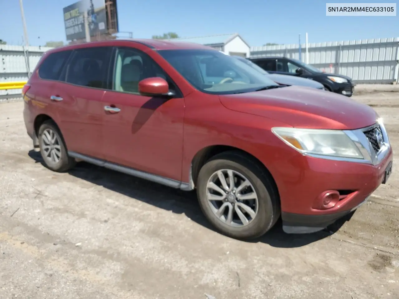 2014 Nissan Pathfinder S VIN: 5N1AR2MM4EC633105 Lot: 56844185