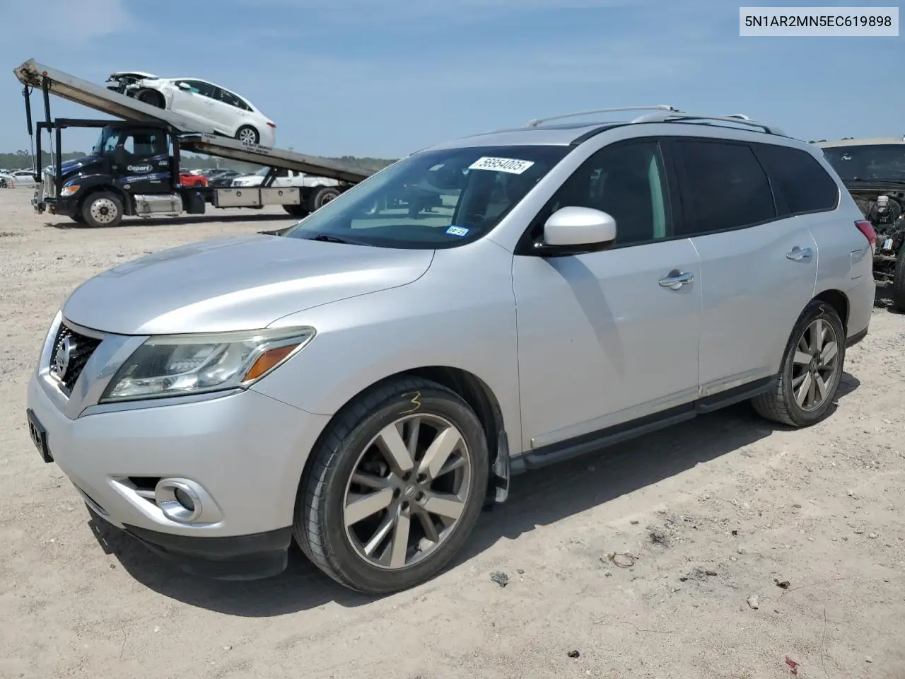 2014 Nissan Pathfinder S VIN: 5N1AR2MN5EC619898 Lot: 56954005