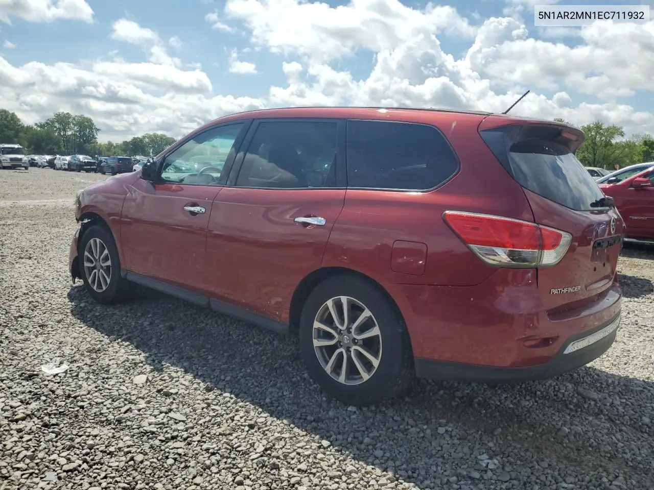 2014 Nissan Pathfinder S VIN: 5N1AR2MN1EC711932 Lot: 56986615