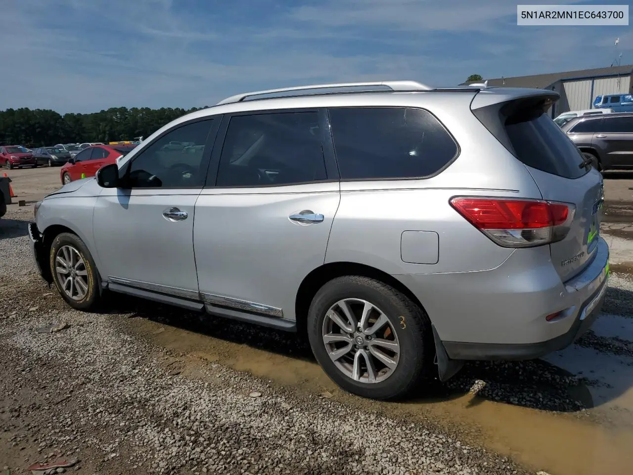 2014 Nissan Pathfinder S VIN: 5N1AR2MN1EC643700 Lot: 62179355