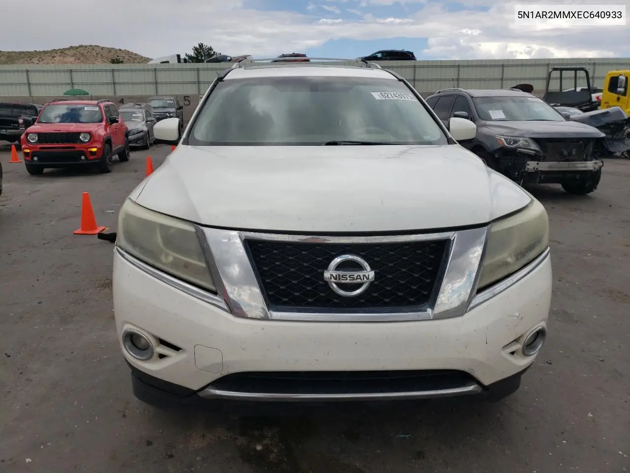 2014 Nissan Pathfinder S VIN: 5N1AR2MMXEC640933 Lot: 62743975