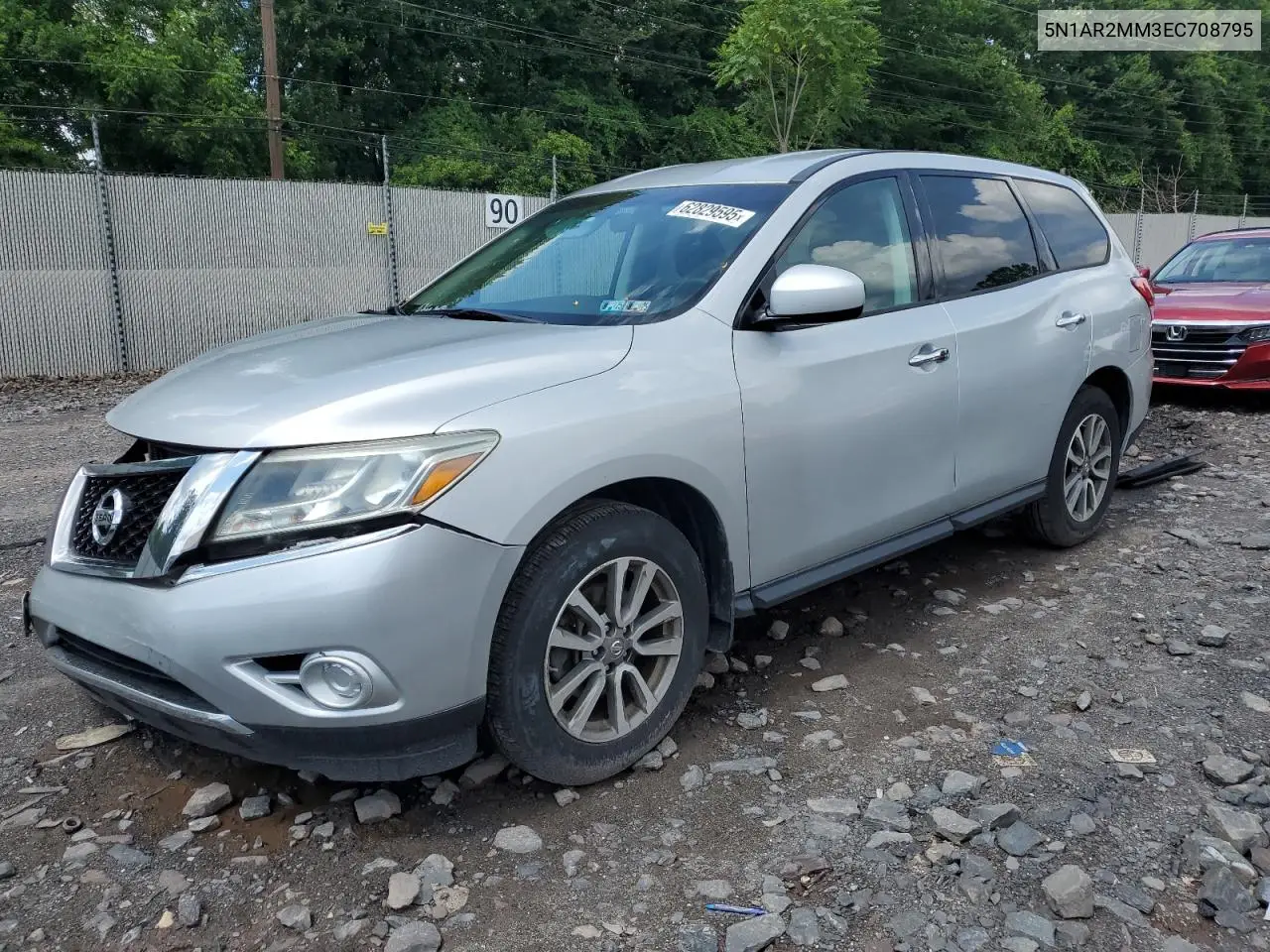 2014 Nissan Pathfinder S VIN: 5N1AR2MM3EC708795 Lot: 62829595
