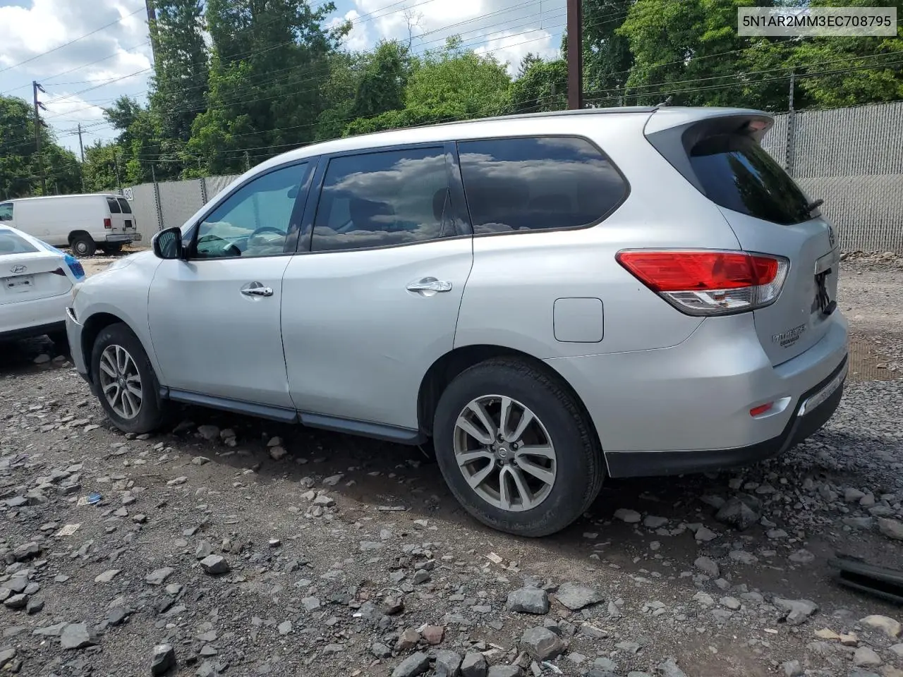 2014 Nissan Pathfinder S VIN: 5N1AR2MM3EC708795 Lot: 62829595