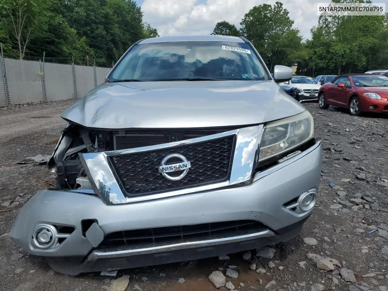 2014 Nissan Pathfinder S VIN: 5N1AR2MM3EC708795 Lot: 62829595
