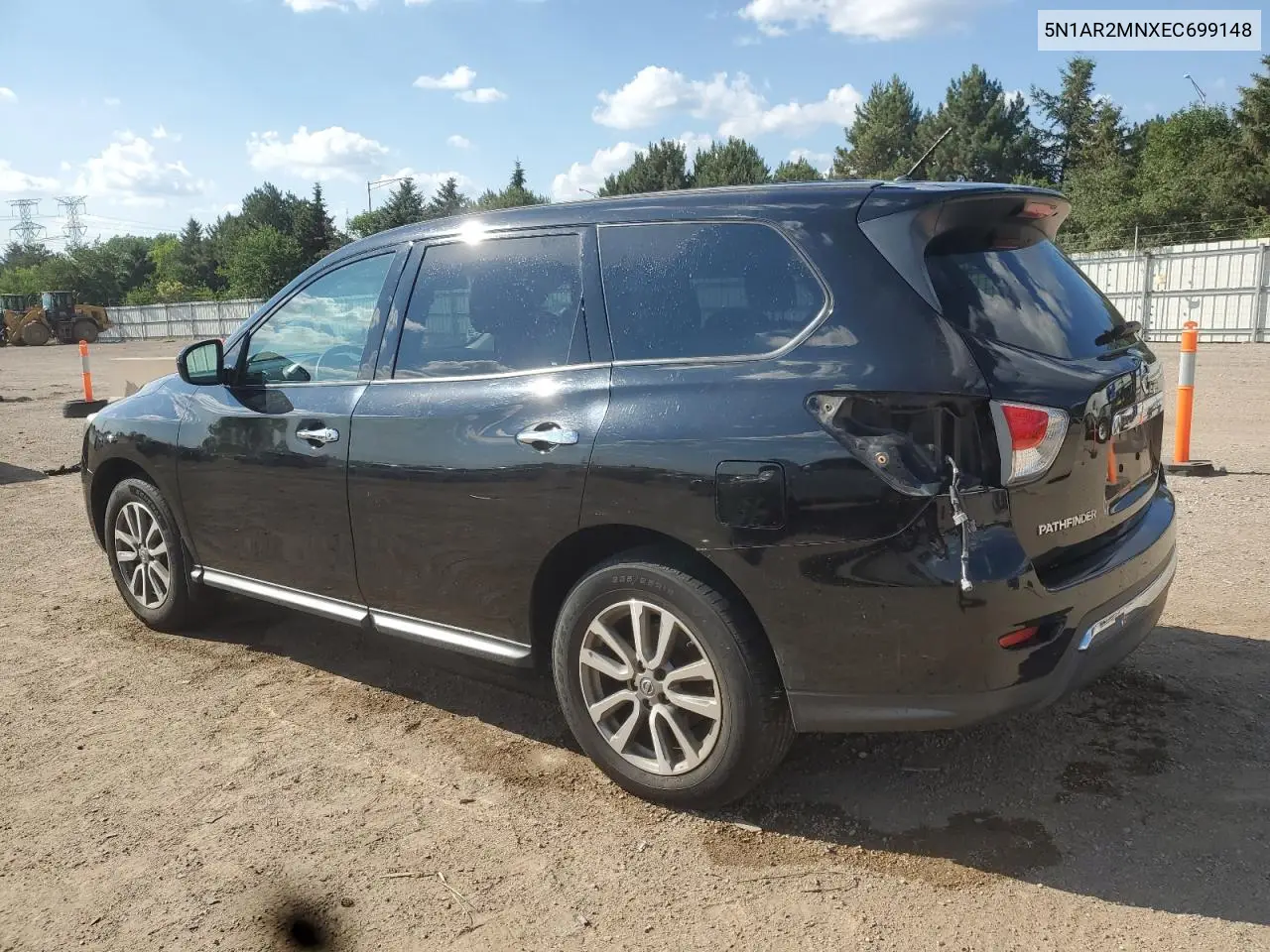 2014 Nissan Pathfinder S VIN: 5N1AR2MNXEC699148 Lot: 63214835