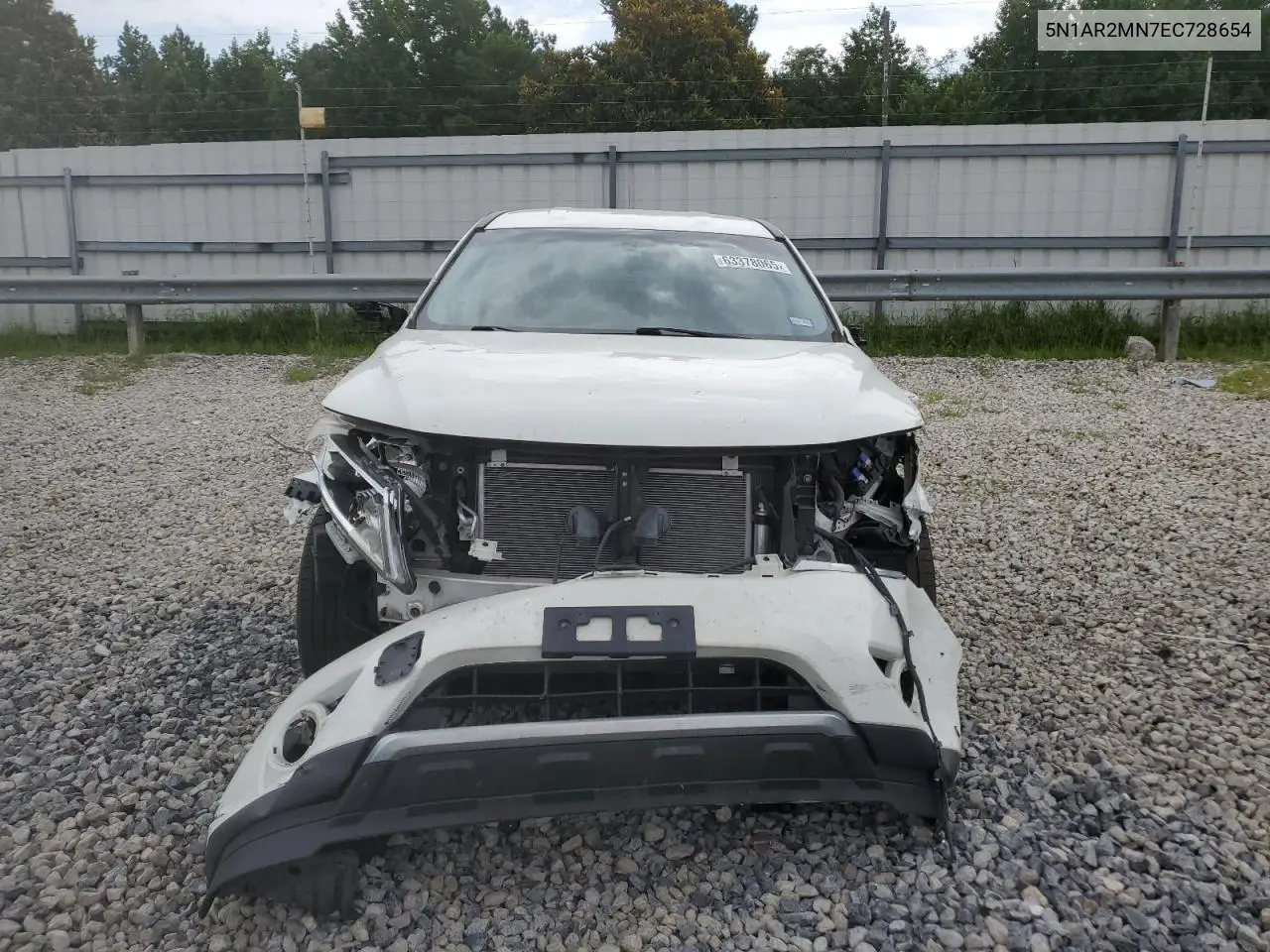 2014 Nissan Pathfinder S VIN: 5N1AR2MN7EC728654 Lot: 63378065