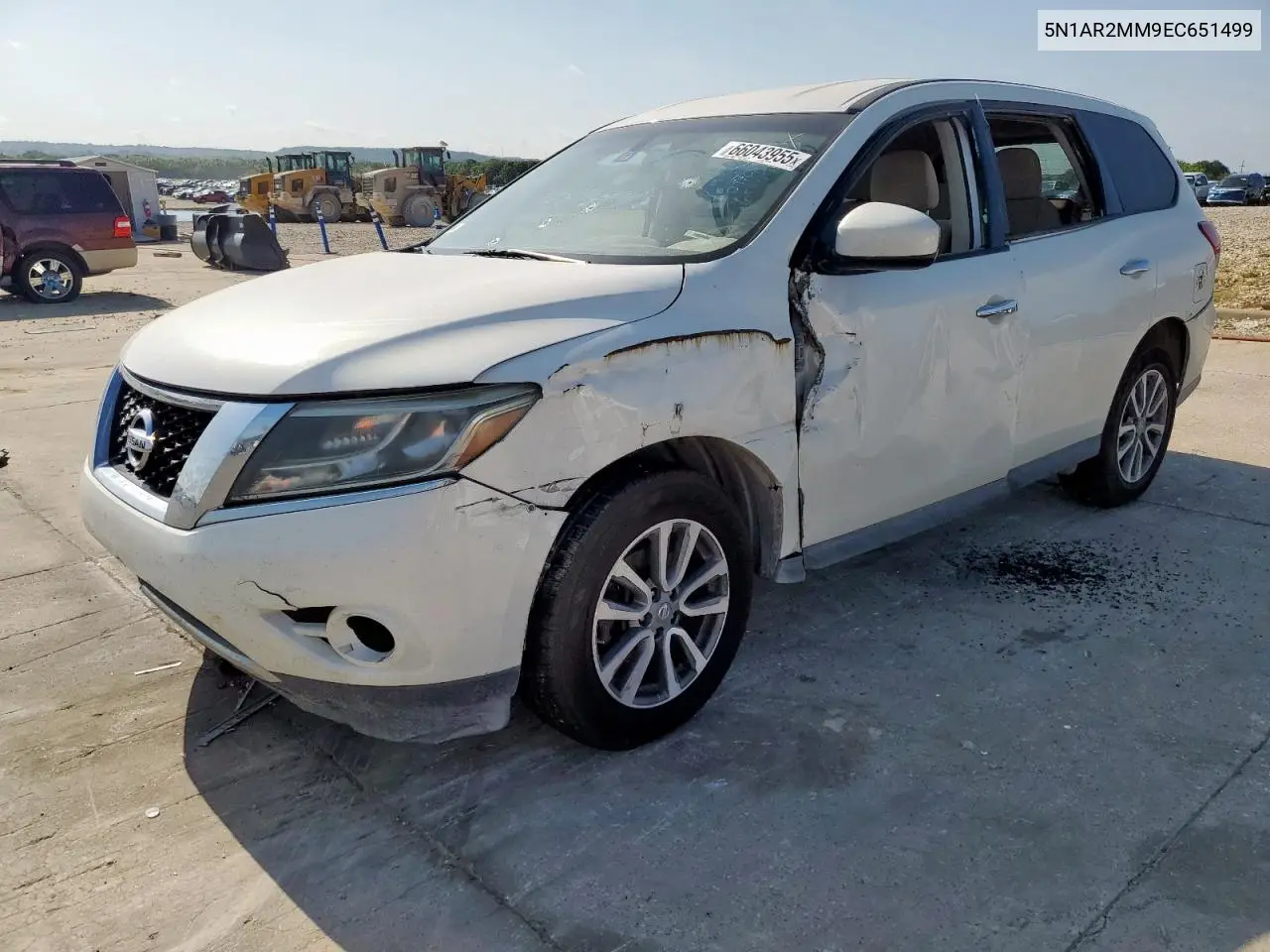 2014 Nissan Pathfinder S VIN: 5N1AR2MM9EC651499 Lot: 66043955