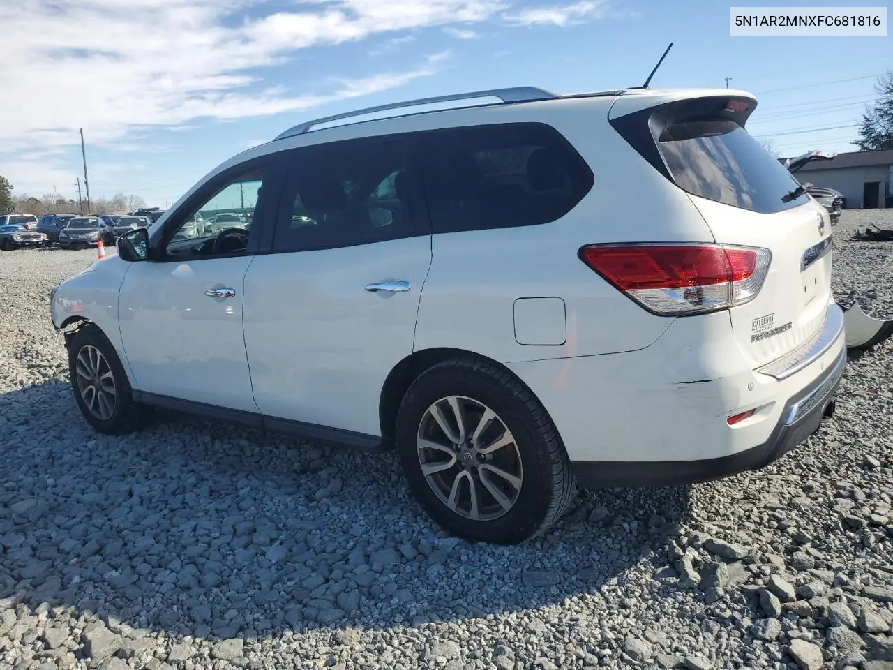 2015 Nissan Pathfinder S VIN: 5N1AR2MNXFC681816 Lot: 46715065