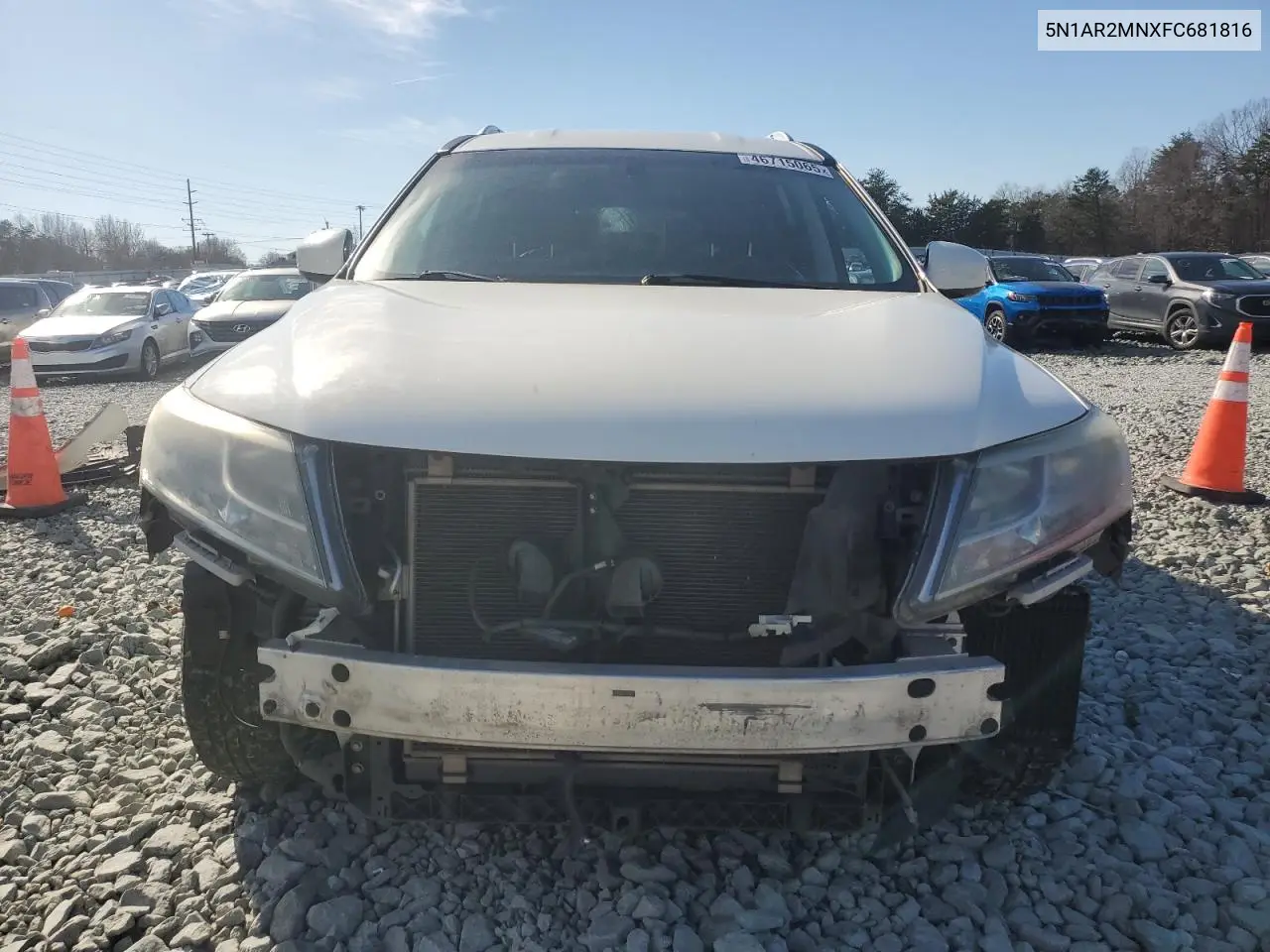 2015 Nissan Pathfinder S VIN: 5N1AR2MNXFC681816 Lot: 46715065