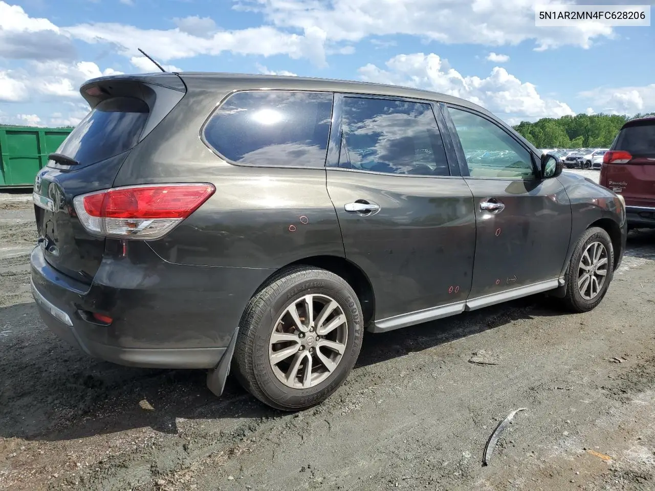 2015 Nissan Pathfinder S VIN: 5N1AR2MN4FC628206 Lot: 56296085