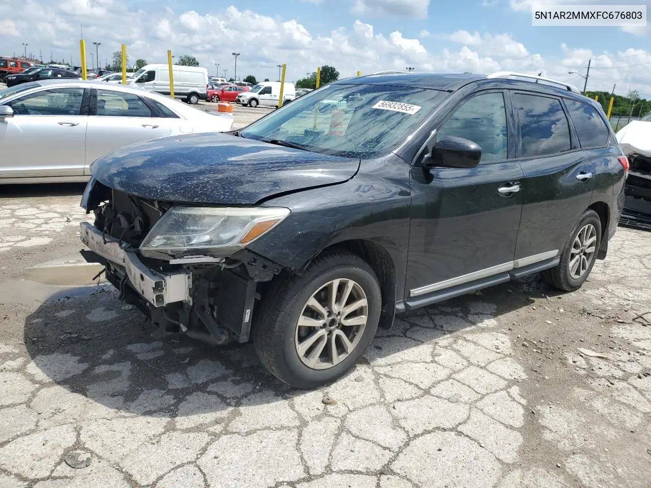 2015 Nissan Pathfinder S VIN: 5N1AR2MMXFC676803 Lot: 56932855