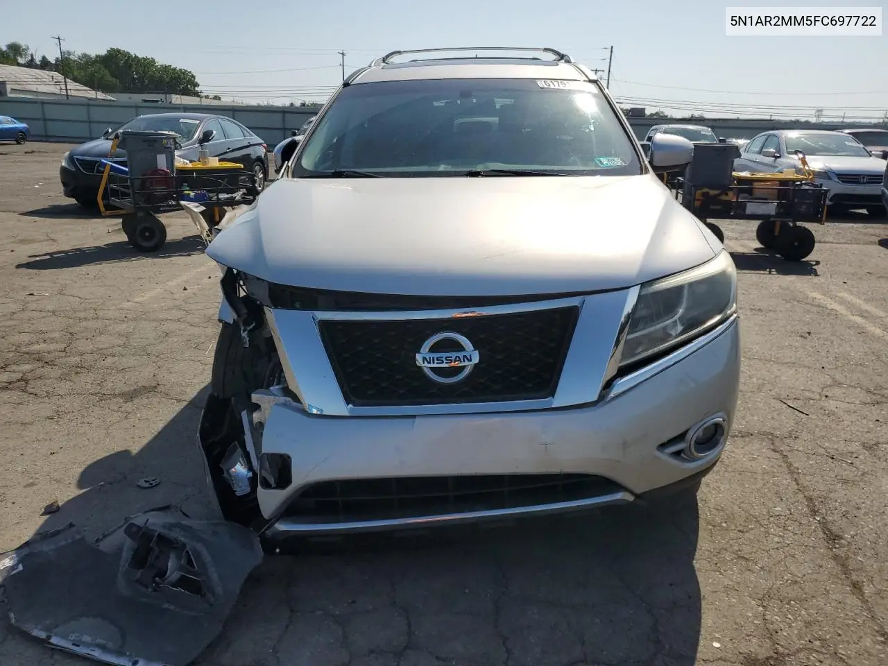 2015 Nissan Pathfinder S VIN: 5N1AR2MM5FC697722 Lot: 61791745