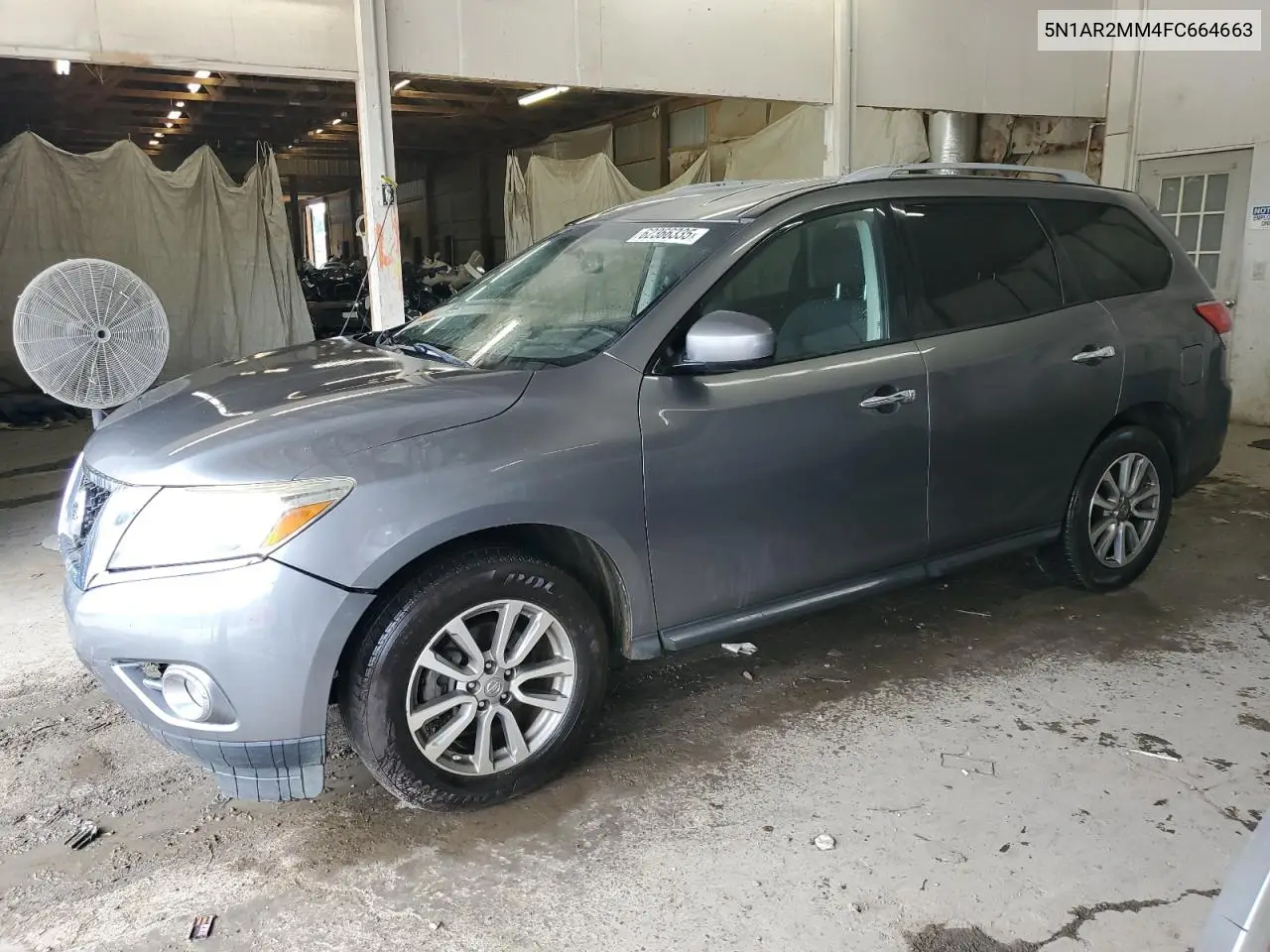 2015 Nissan Pathfinder S VIN: 5N1AR2MM4FC664663 Lot: 62366335